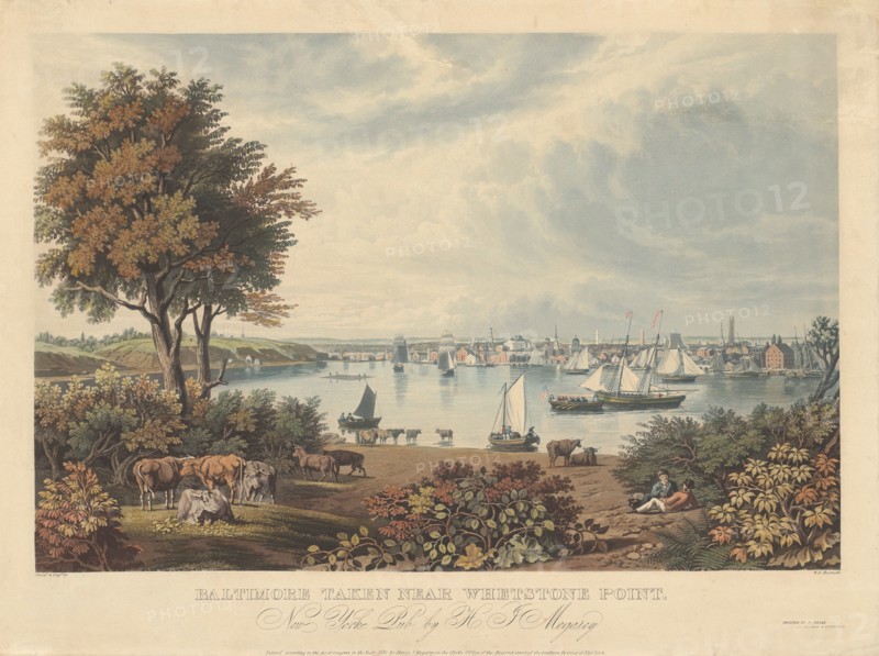 Baltimore Taken near Whetstone Point, published 1831.