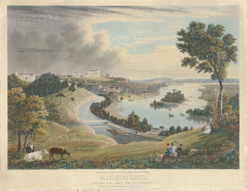 Richmond: From the Hill above the Waterworks, published 1834.