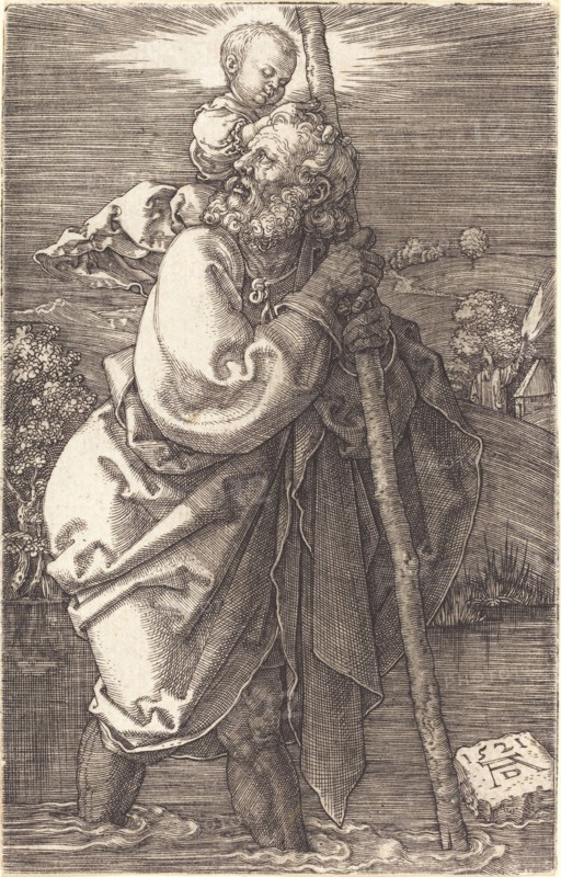 Saint Christopher Facing Left, 1521.