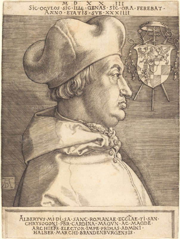 Cardinal Albrecht of Brandenburg ("Large Cardinal"), 1523.