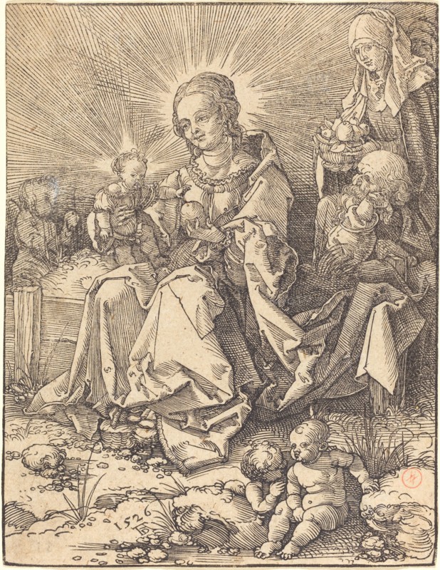 The Holy Family on a Grassy Bench, 1526.