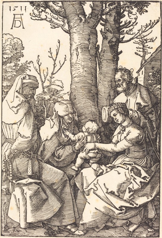 The Holy Family with Joachim and Anne under a Tree, 1511.