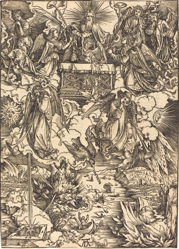 The Seven Angels with the Trumpets, probably c. 1496/1498.