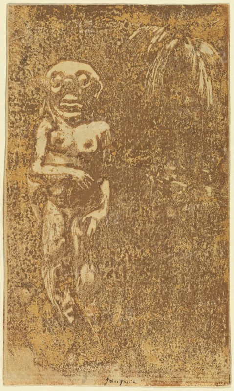 Oviri (The Savage) [recto], 1894/1895.