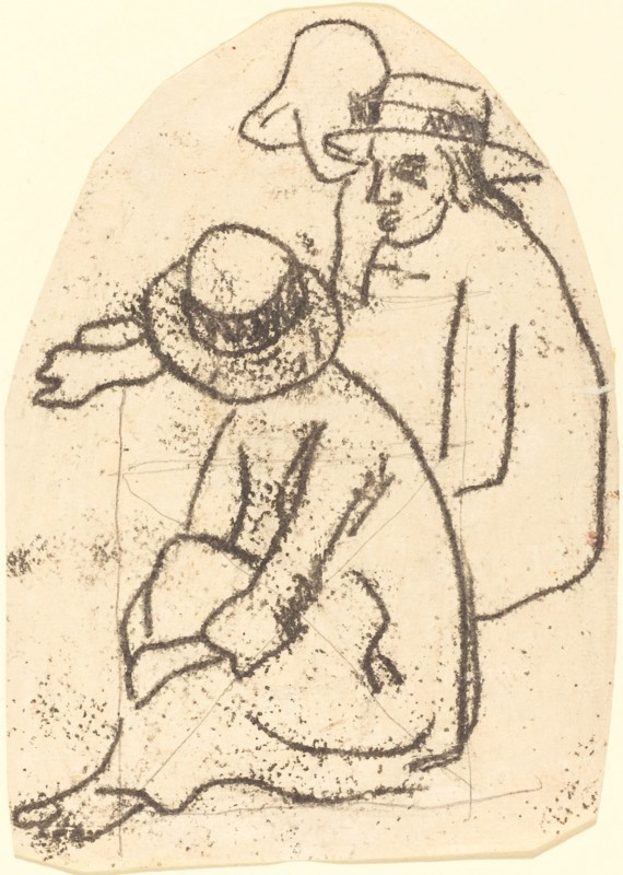 Three Tahitians (Study for "La soeur de charite"), 1899/1902.