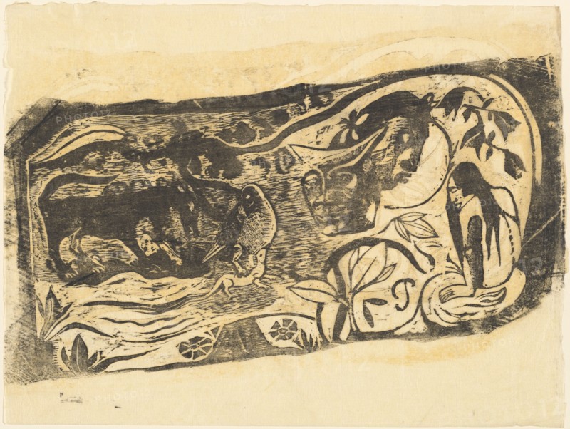 Plate with the Head of a Horned Devil (Planche au diable cornu), in or after 1895.