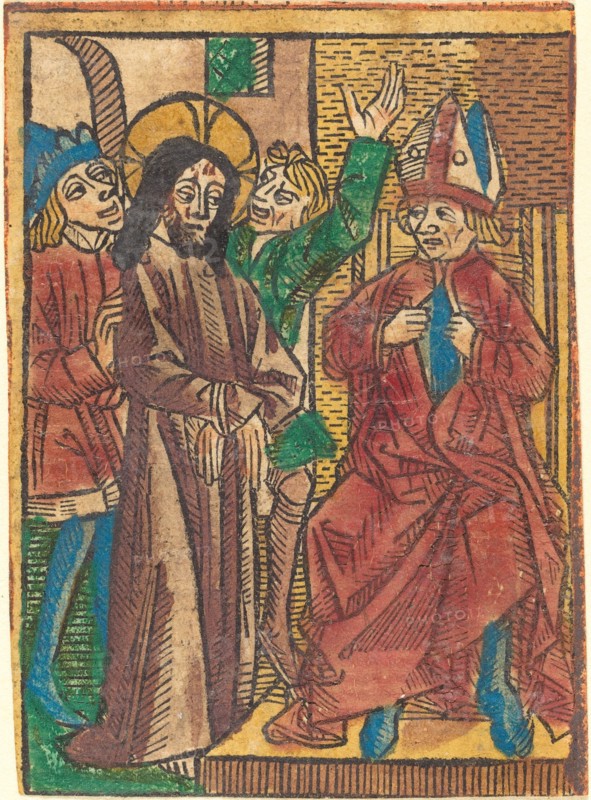 Before Caiaphas, c. 1490.