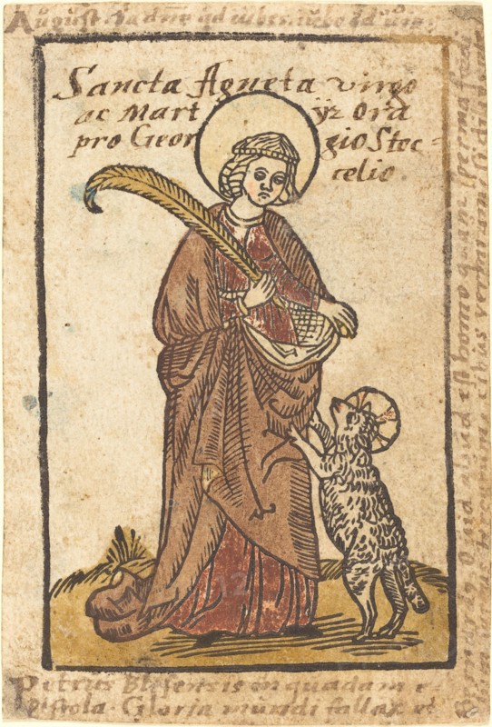 Saint Agnes, c. 1490.