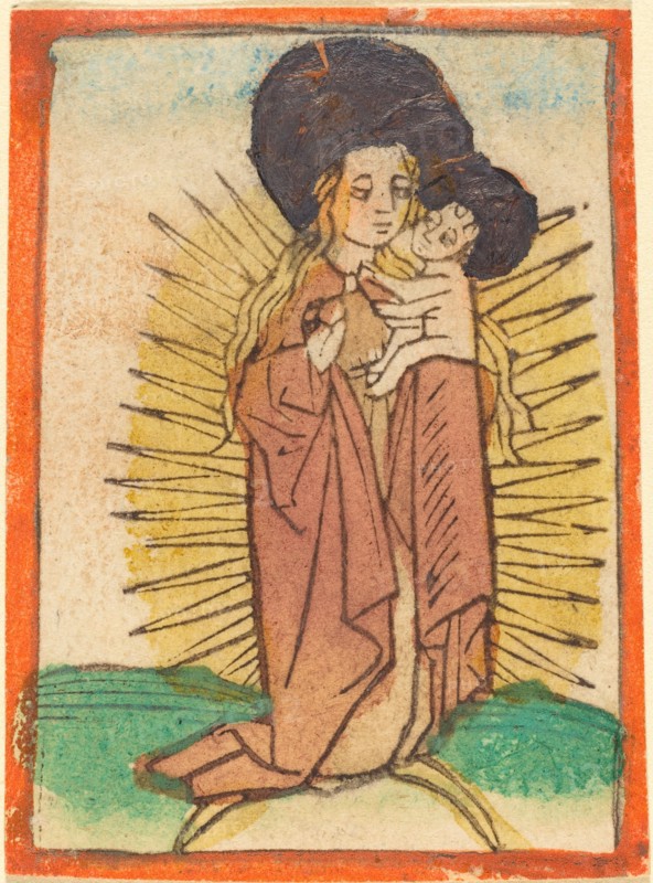Madonna and Child in a Glory Standing on a Crescent Moon, c. 1470.
