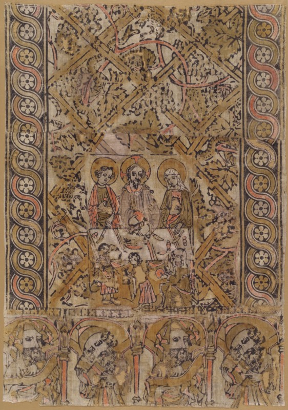 A Lectern Cloth with the Marriage at Cana, c. 1400.