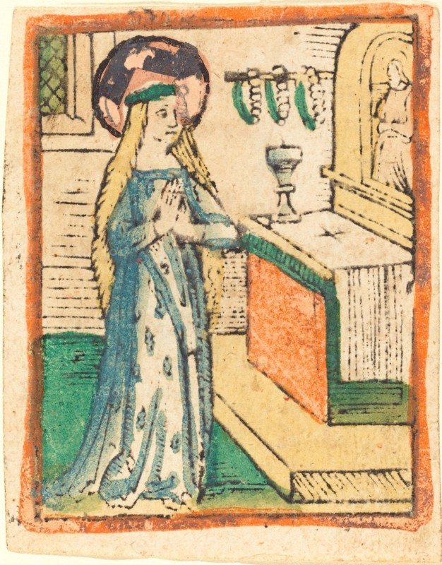 The Virgin in a Robe Embroidered with Ears of Corn, c. 1470/1480.