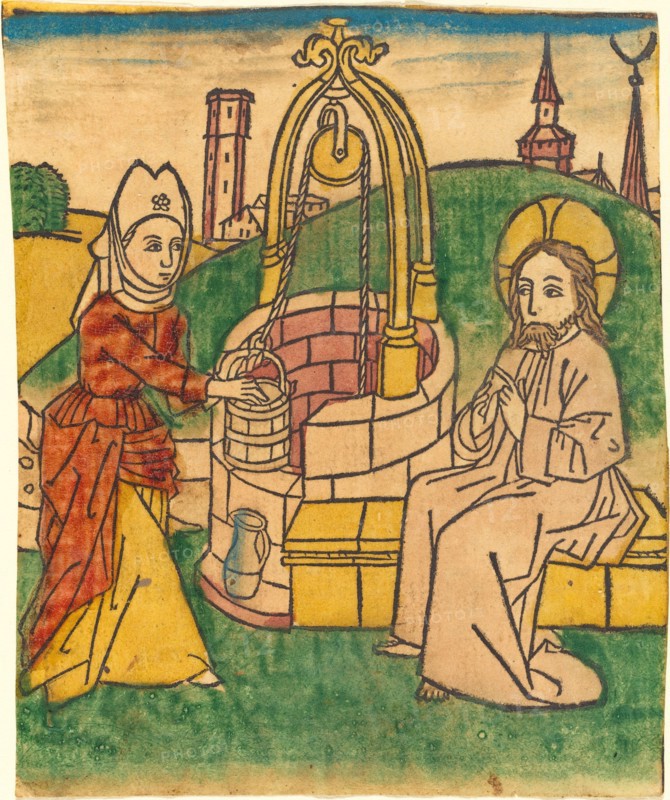 Christ and the Woman of Samaria, probably 1485.