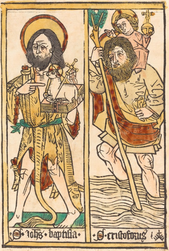 Saint John the Baptist and Saint Christopher, 1470/1480.