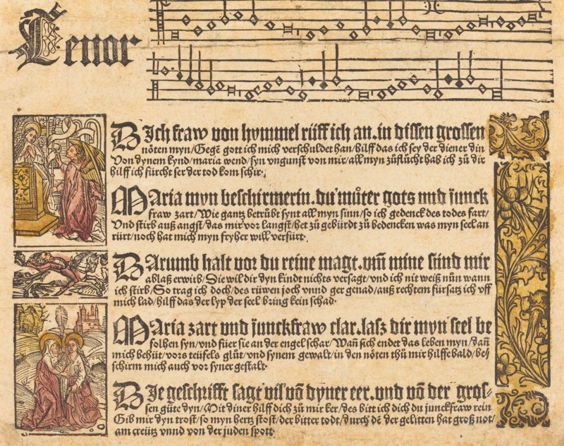 Song to the Virgin, c. 1500.