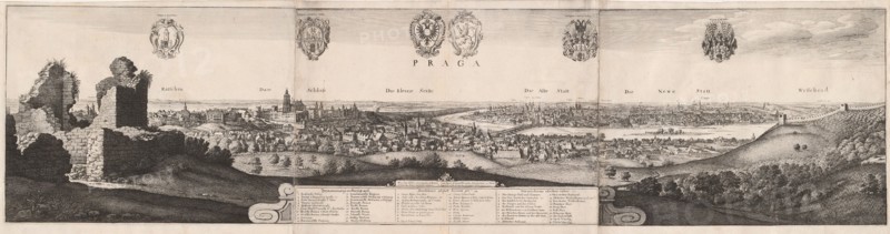 The Great View of Prague, 1649.