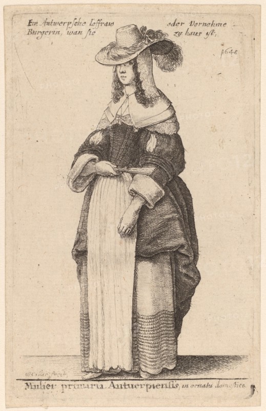 Mulier Primaria Antuerpiensis, in Ornatu Domestico.