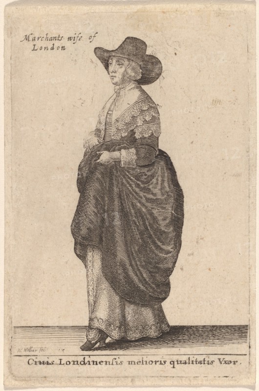 Ciuis Londinensis Melioris Qualitatis Vxor, 1643.