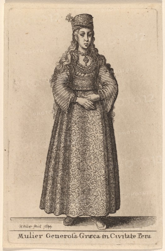 Mulier Generosa Graeca in Civitate Pera, 1644.