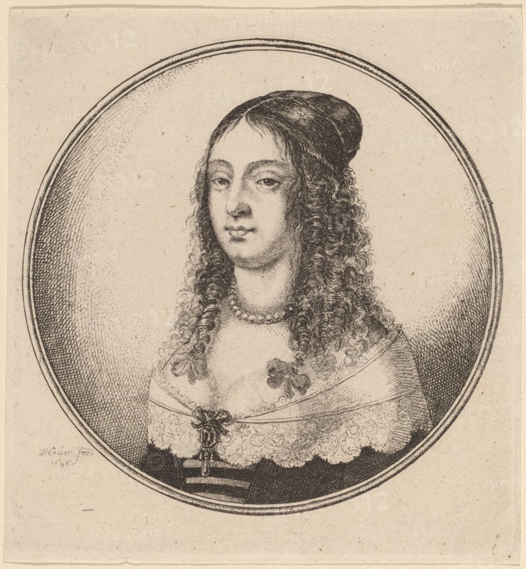 Lady with Ribbons on Curls, 1646.