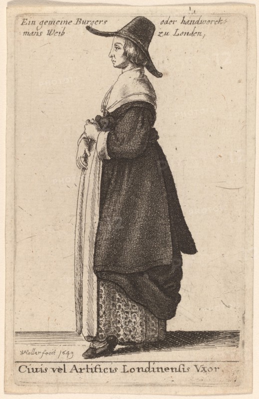 Ciuis vel Artificis Londinensis Vxor, 1643.