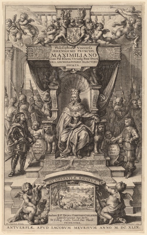 Title Page to "Philosophia Universia", 1649.