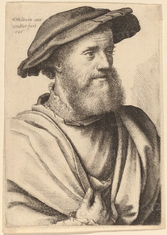 Man with Beard Looking Right (Hans Holbein?), 1646.