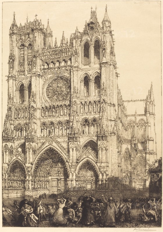 Amiens Cathedral (Cathedrale d'Amiens - Jour d'inventaire), 1907.