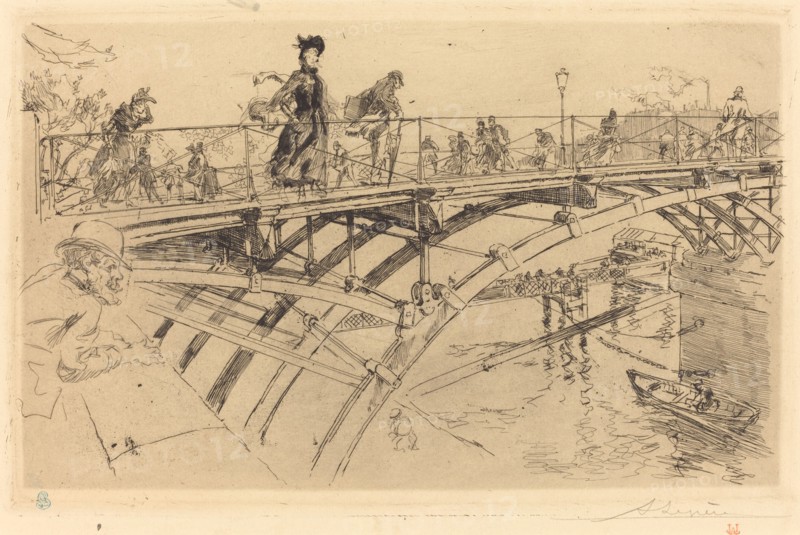 Bridge of Arts (Le pont des Arts), 1890.