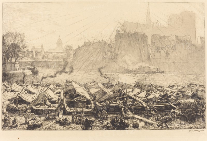 The Great Apple Market (Le grand marche aux pommes), 1917.