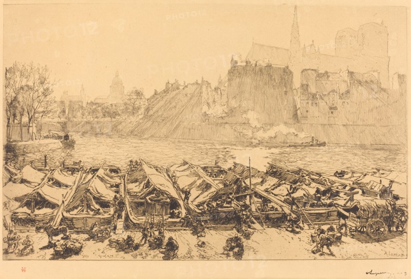 The Great Apple Market (Le grand marche aux pommes), 1891.