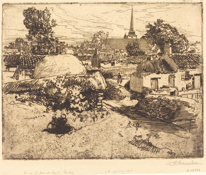 View of St.-Jean-de-Mont, Vendee (Vue de St.-Jean-de-Mont, Vendee), 1892.