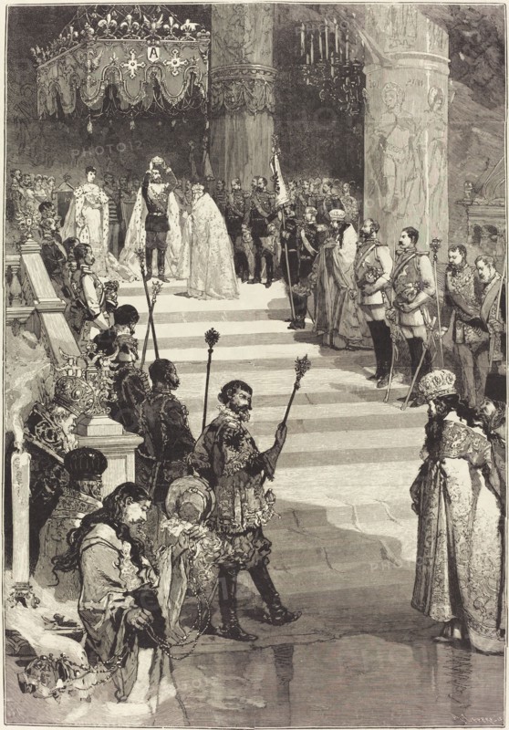 Le Couronnement de l'Empereur Alexandre III de Russie (27 Mai), 1883.