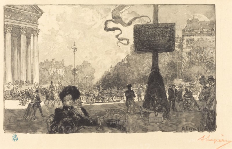 Corner of the Rue Royale (Coin de la rue royale), 1890.