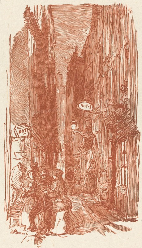 Rue Saint-Severin, published 1901.