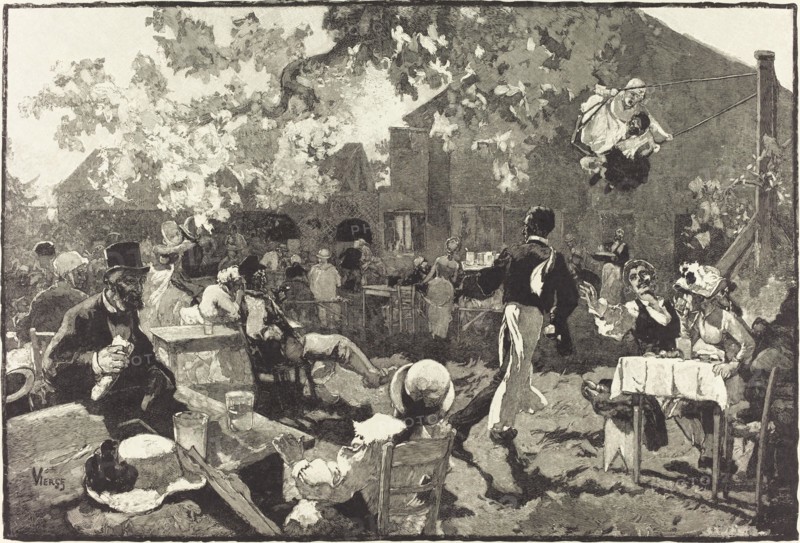 Le Cabaret du Coq de Bruyère au Bois de Meudon, 1888.