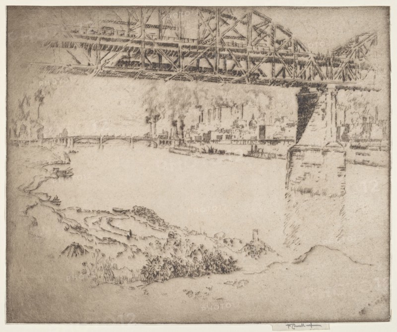 The City Bridge, St. Louis, 1919.