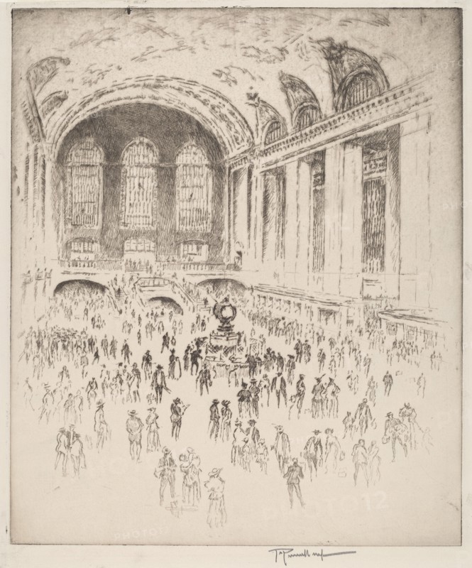 Concourse, Grand Central, New York, 1919.