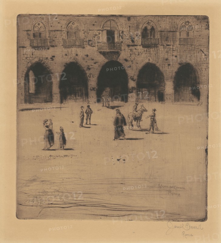 Plazza del Comune, Pistoia, 1883.