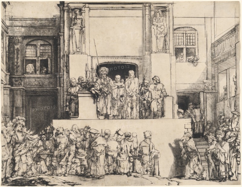 Christ Presented to the People: Oblong Plate, 1655.