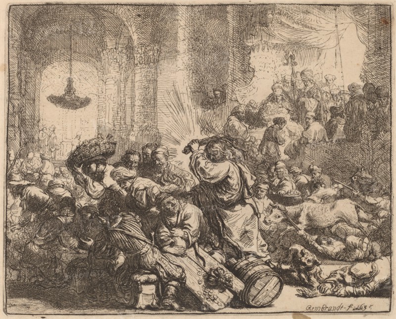 Christ Driving the Money Changers from the Temple, 1635.