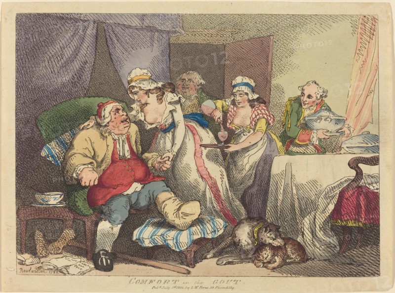 Comfort in the Gout, 1785.