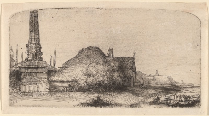 Landscape with an Obelisk, c. 1650.