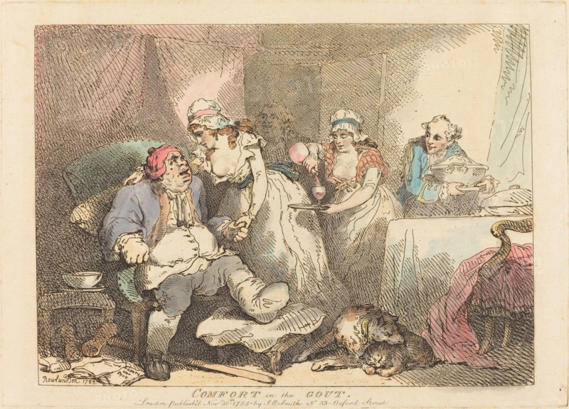 Comfort in the Gout, 1785.