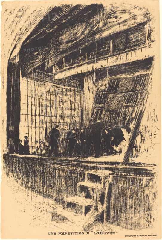 Une répétition à L'Oeuvre, Program for L'Oasis, 1903.