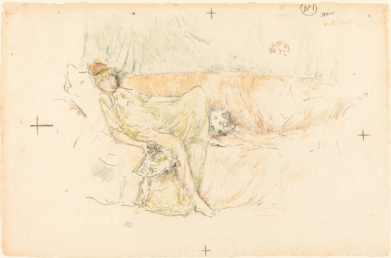 Draped Figure, Reclining, 1892.
