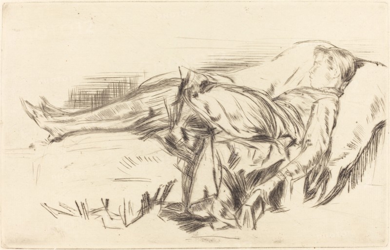 A Child on a Couch, No.2, c. 1873/1875.
