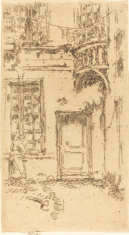 Courtyard, Rue P.L. Courier, 1888.