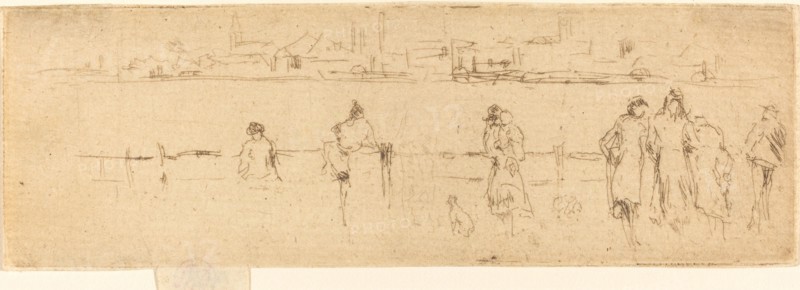 A Sketch on the Embankment, c. 1884/1886.