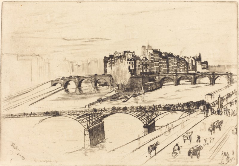 Isle de la Cite, Paris, 1859.