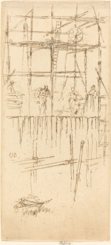 Savoy Scaffolding, c. 1887.